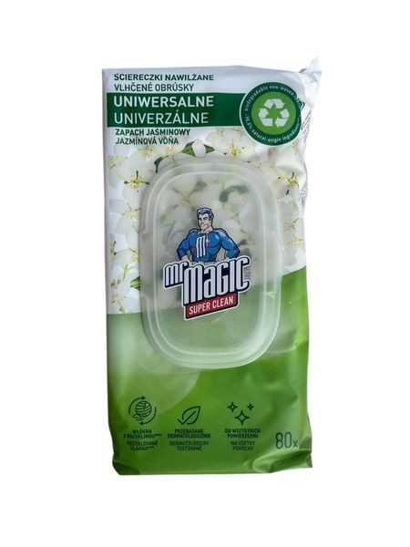 Mr Magic Universal Jasmine Wipes, 80 pcs