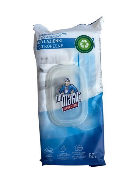 Mr Magic Bathroom Wipes 60 pcs