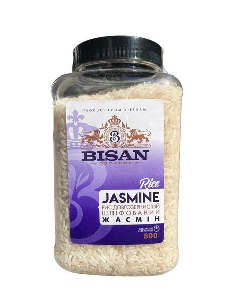 Рис BISAN довгозернистий Жасмін 800г 3280680 фото