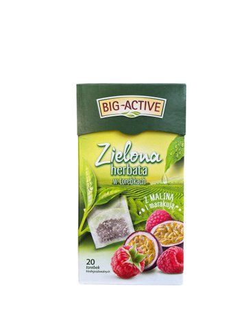 BIG-ACTIVE Raspberry and Passion Fruit Tea 34g