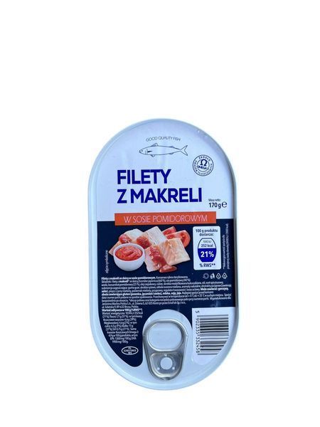 Філе з макрелі в томатному соусі 170г 106832 фото