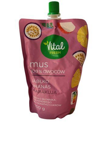 Vital Sugar-Free Puree Apple Pineapple Passion Fruit 200g